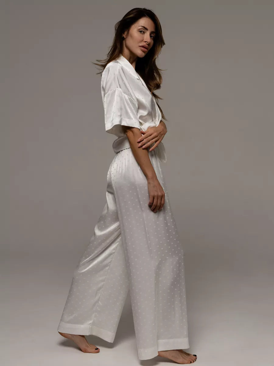 Loungewear Set Satin Textured.