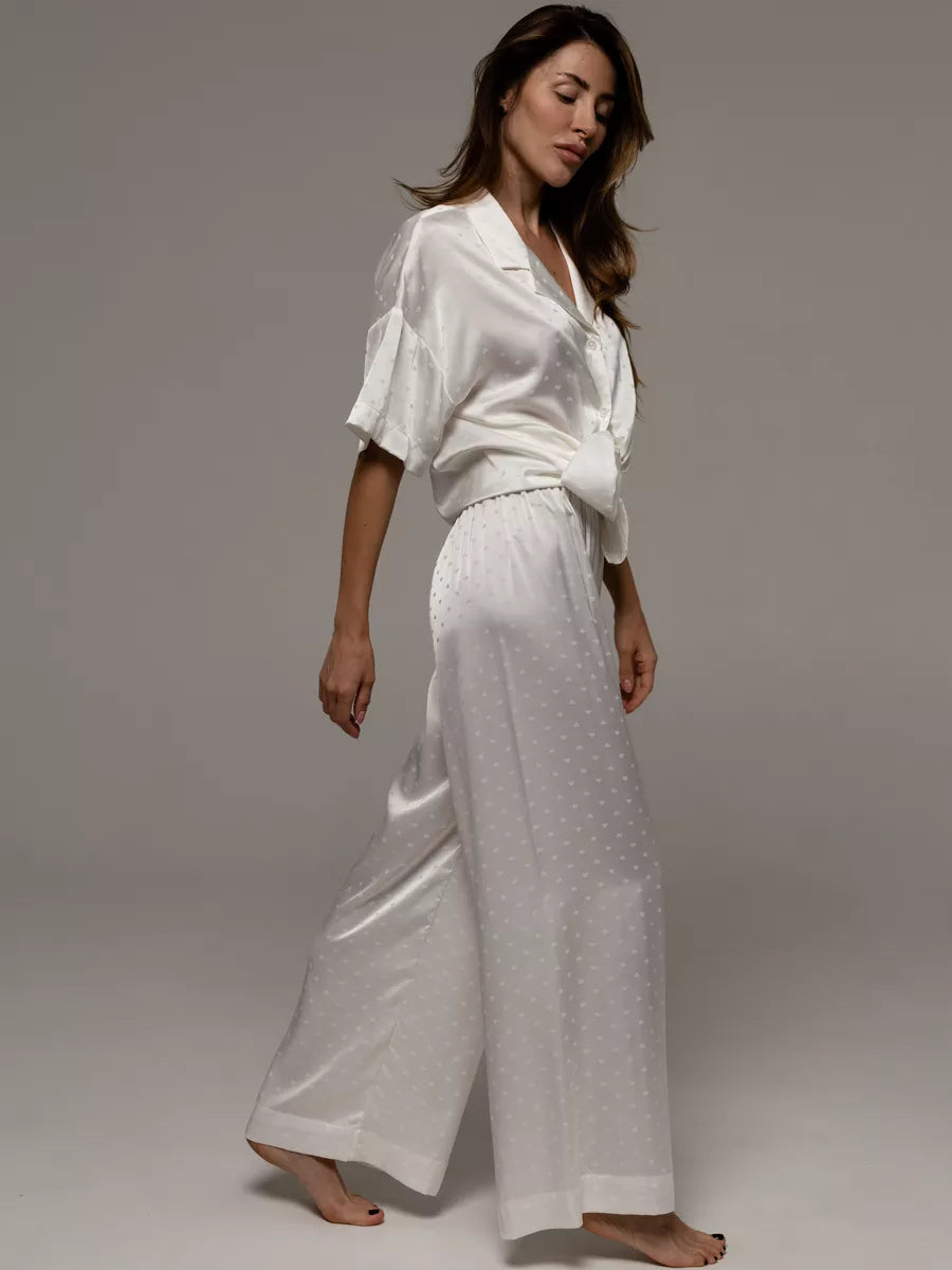 Loungewear Set Satin Textured.