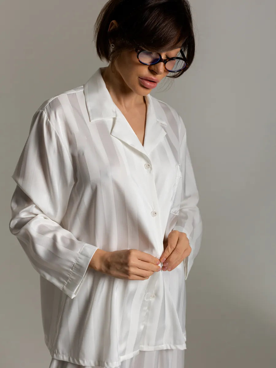 Loungewear Set Satin Textured.