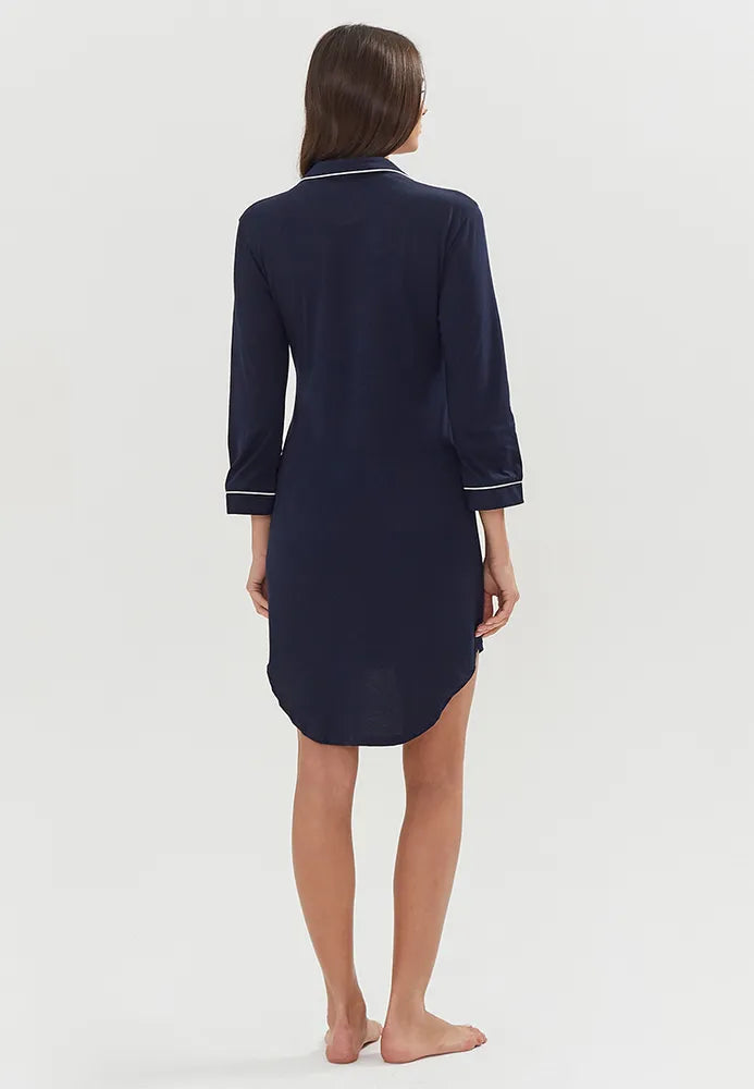Cotton Nightshirt in Blue.