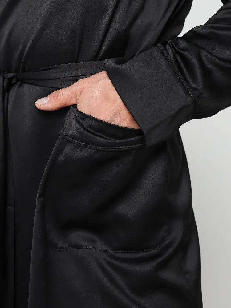 Premium Satin Robe with Pyjamas.
