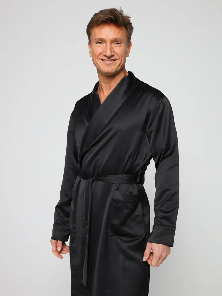 Premium Satin Robe with Pyjamas - Bella Babe by SK Nightsuit-Nightdress-Robes-Silk-Satin-Nighty-Gown-Nightwear-Shorts-Pajamas-Nightsuit-for-women-men-bathrobe-Satin-dress-cotton-