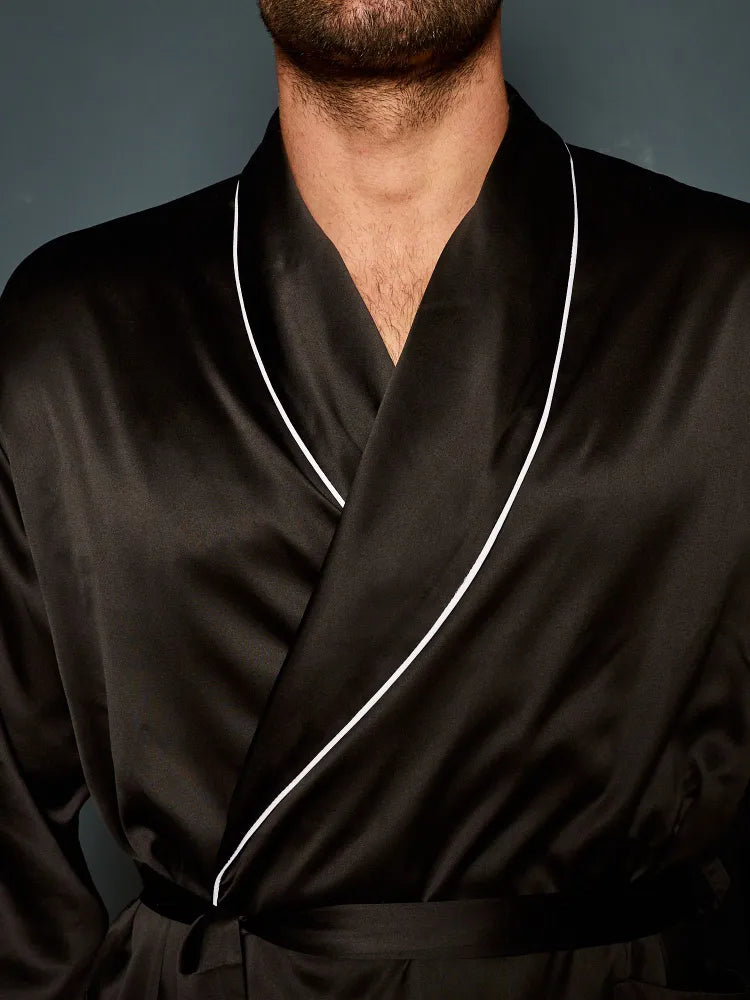 Premium Satin Robe with Pyjamas - Bella Babe by SK Nightsuit-Nightdress-Robes-Silk-Satin-Nighty-Gown-Nightwear-Shorts-Pajamas-Nightsuit-for-women-men-bathrobe-Satin-dress-cotton-