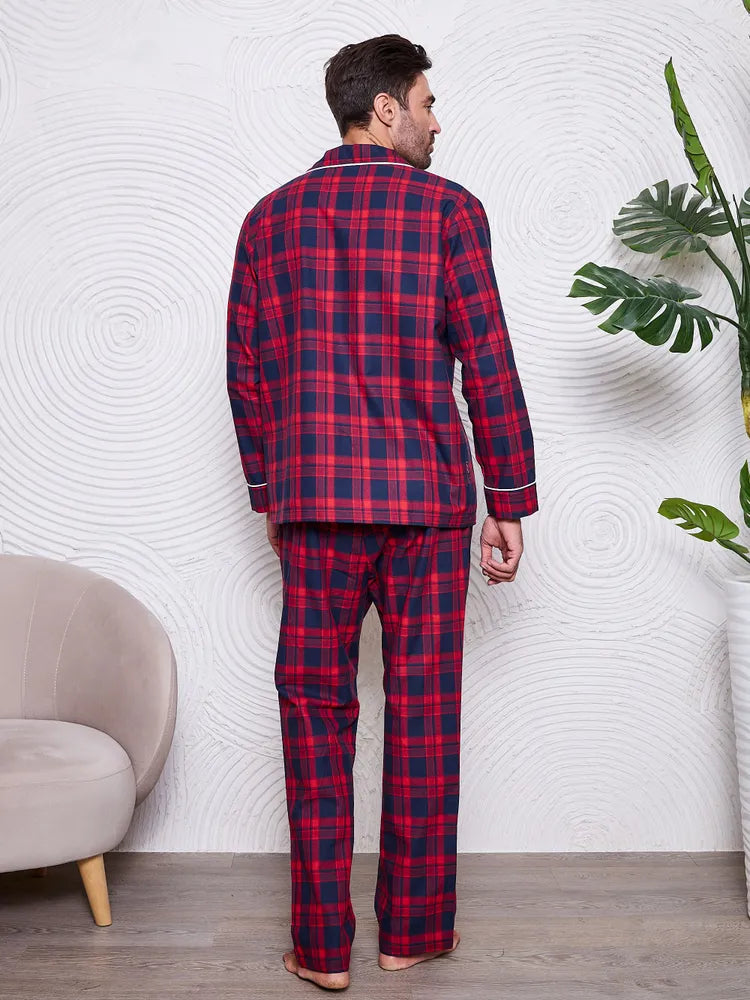 Red Checkered Nightsuit 100% Cotton.