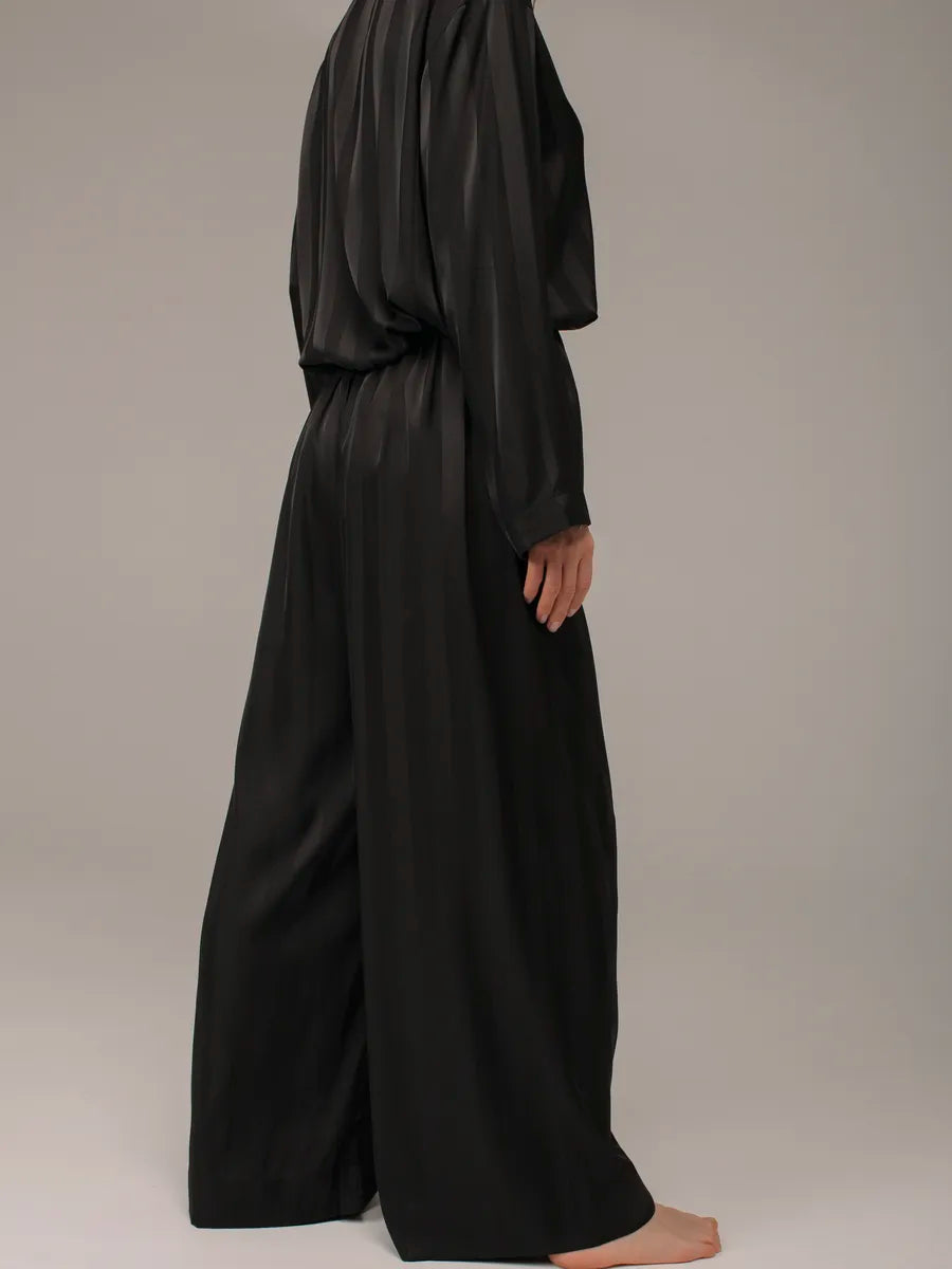 Loungewear Set Satin Textured