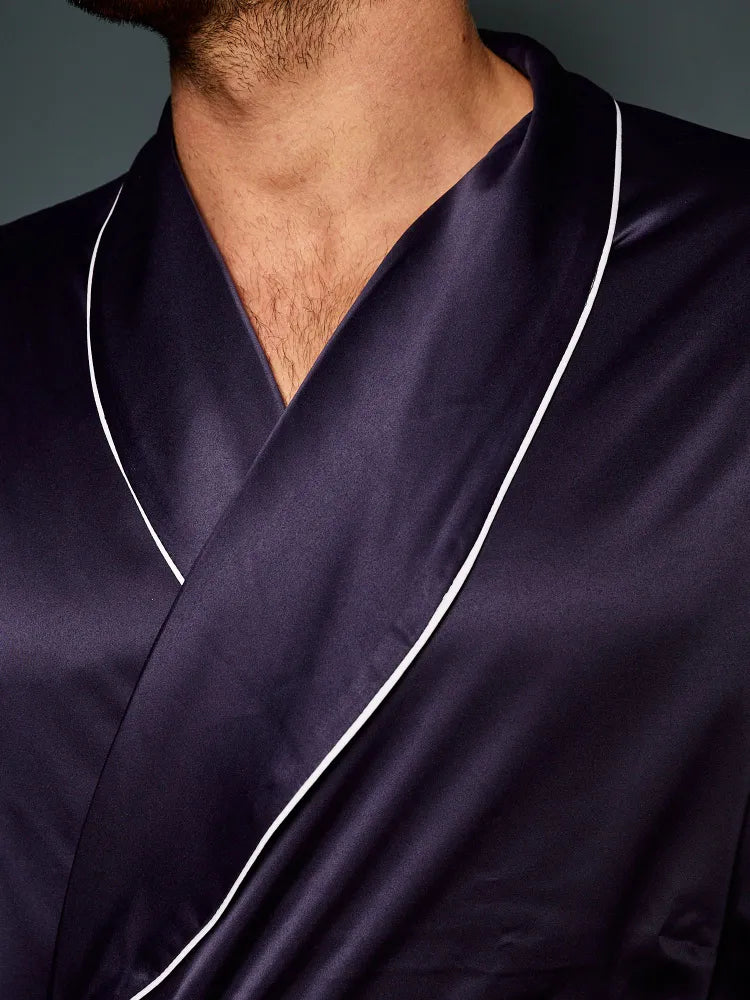 Premium Satin Robe with Pyjamas - Bella Babe by SK Nightsuit-Nightdress-Robes-Silk-Satin-Nighty-Gown-Nightwear-Shorts-Pajamas-Nightsuit-for-women-men-bathrobe-Satin-dress-cotton-