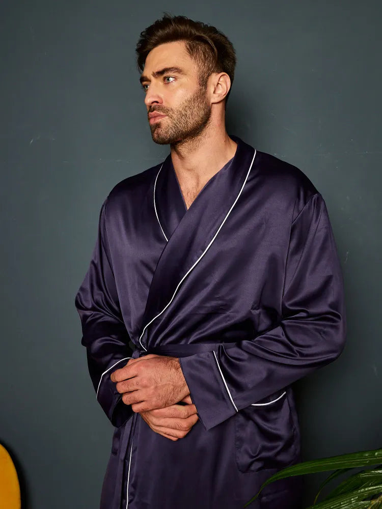 Premium Satin Robe with Pyjamas.
