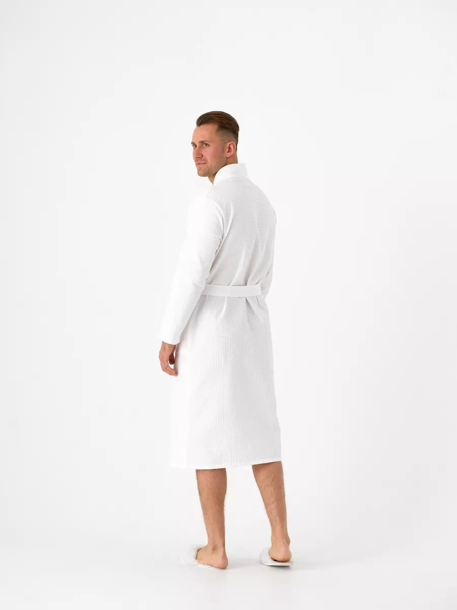 Cotton Waffle Bathrobe for Couples.