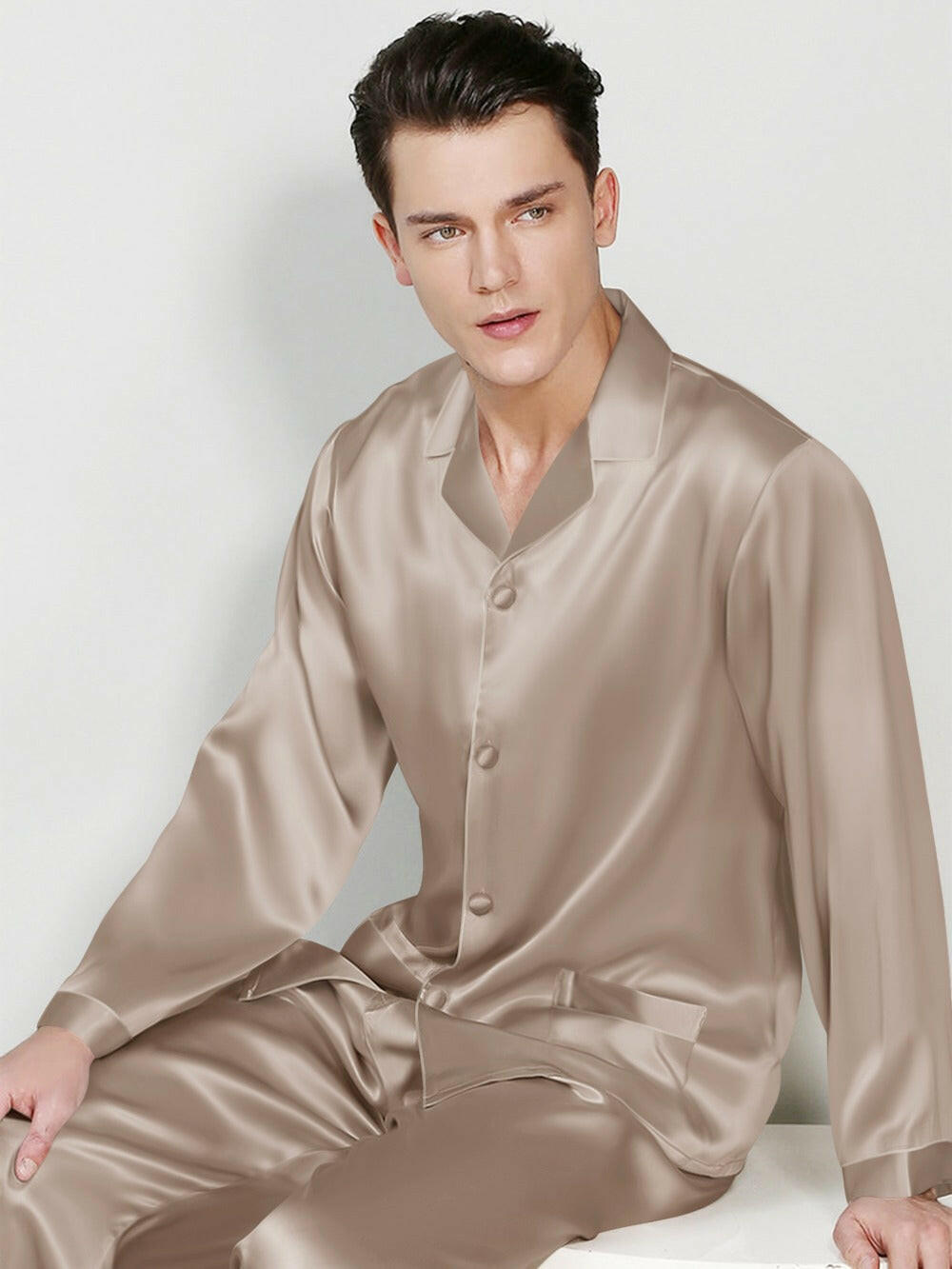 Luxury Satin Night Suit Solids.