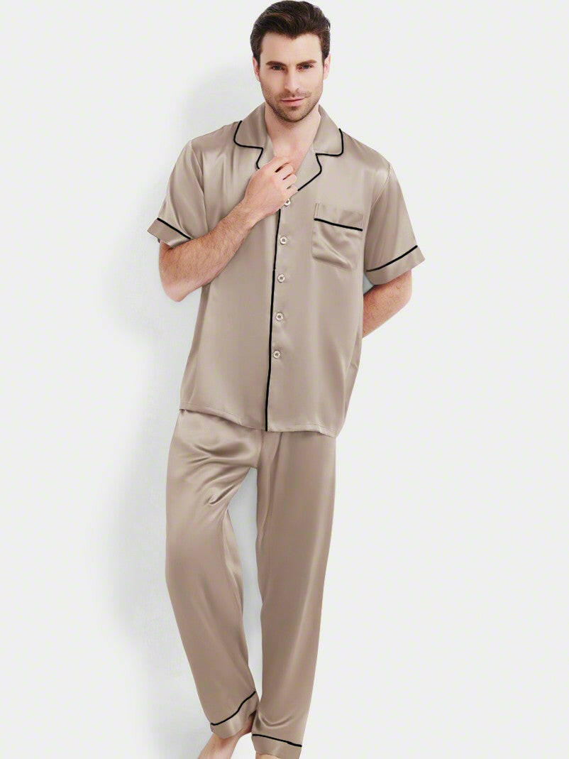 Half Sleeve Coord with Pyjamas - Bella Babe by SK Nightsuit Nightdress Robes Silk Satin Nighty Gown Nightwear