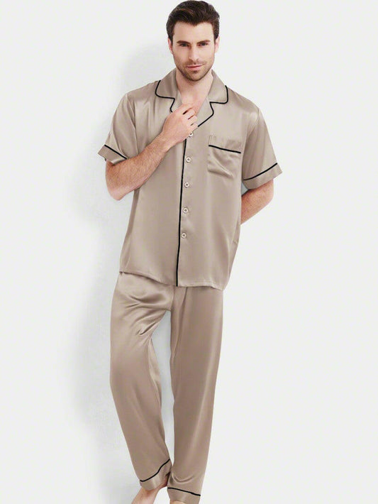Half Sleeve Coord with Pyjamas - Bella Babe by SK Nightsuit Nightdress Robes Silk Satin Nighty Gown Nightwear