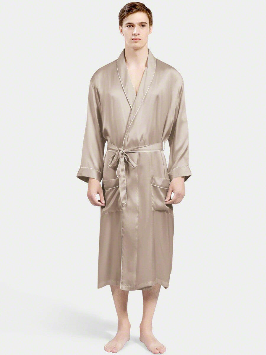 Classic Robe with Piping.