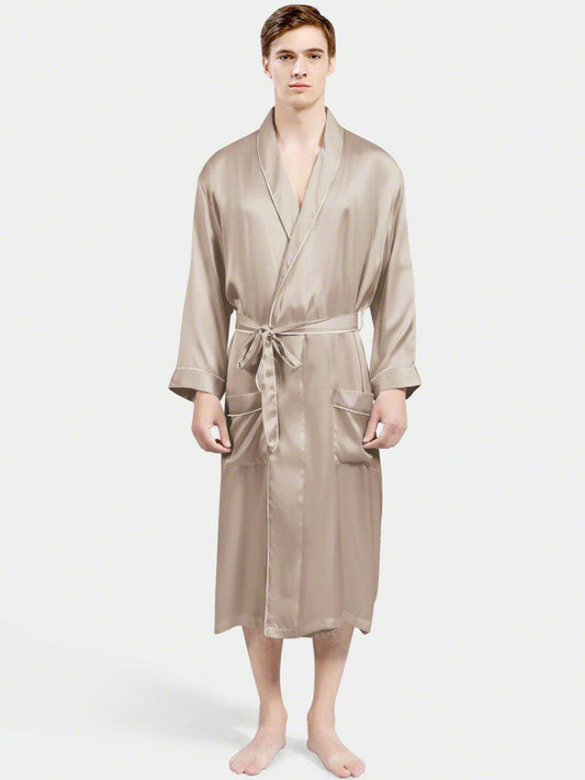 Classic Robe with Piping.