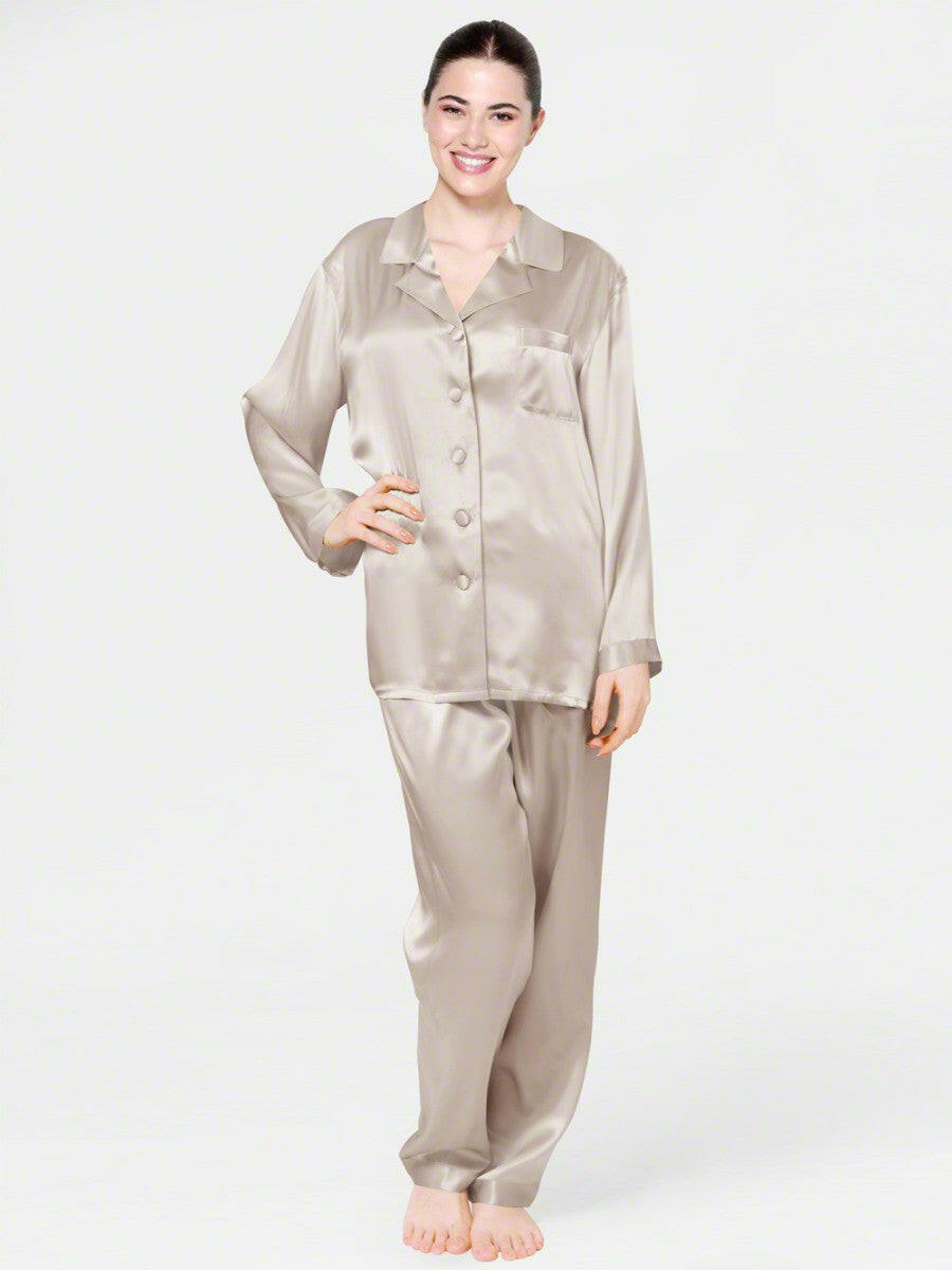 Luxe Solid Coord Set - Bella Babe by SK Nightsuit Nightdress Robes Silk Satin Nighty Gown Nightwear