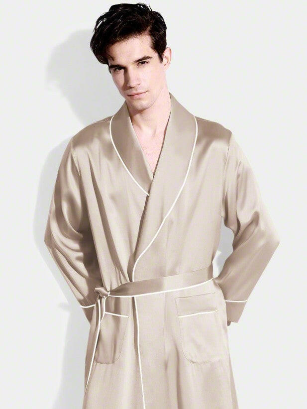 Classic Robe with Piping.