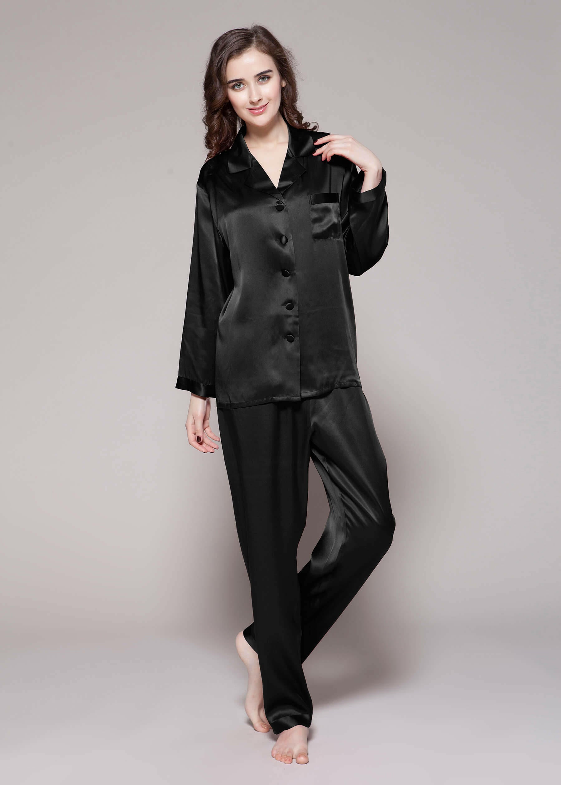 Silky Satin Pjs - Bella Babe by SK Nightsuit Nightdress Robes Silk Satin Nighty Gown Nightwear