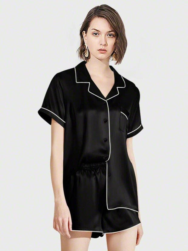 Shorts Set - Bella Babe by SK Nightsuit Nightdress Robes Silk Satin Nighty Gown Nightwear