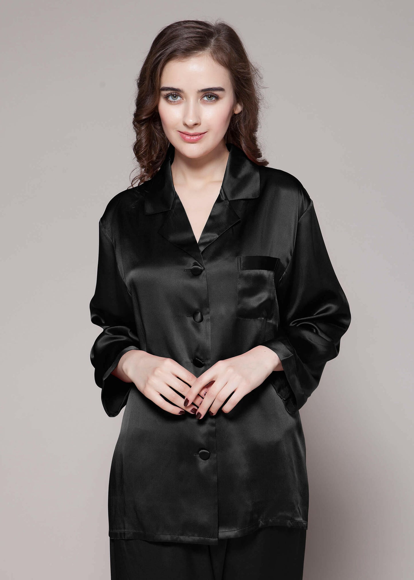 Silky Satin Pjs - Bella Babe by SK Nightsuit Nightdress Robes Silk Satin Nighty Gown Nightwear