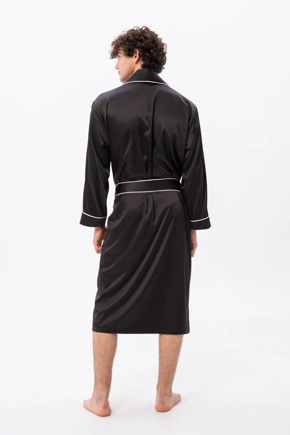 Classic Robe with Piping (Side Pockets).