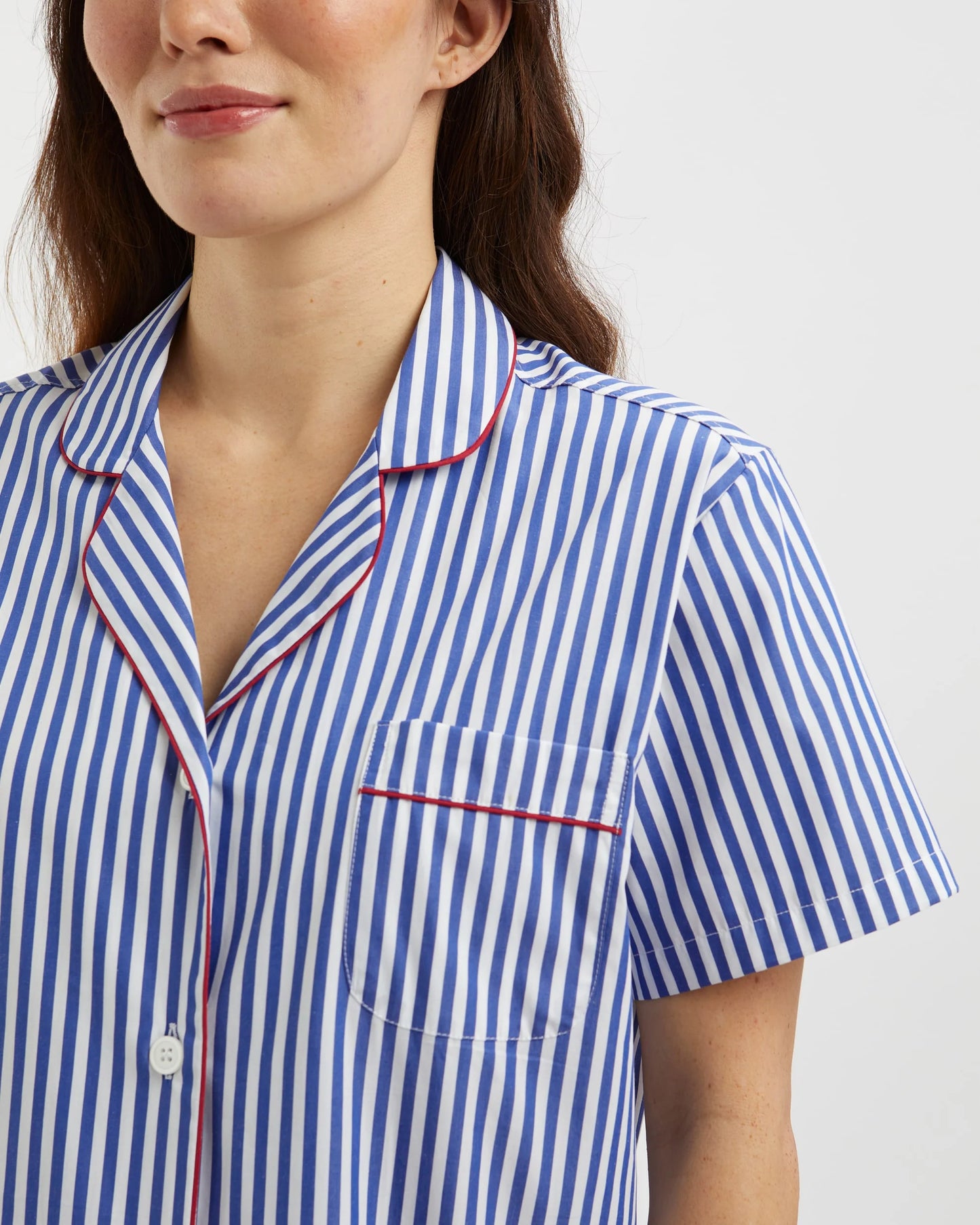 Shorts Set Oxford Stripe 100% Cotton.