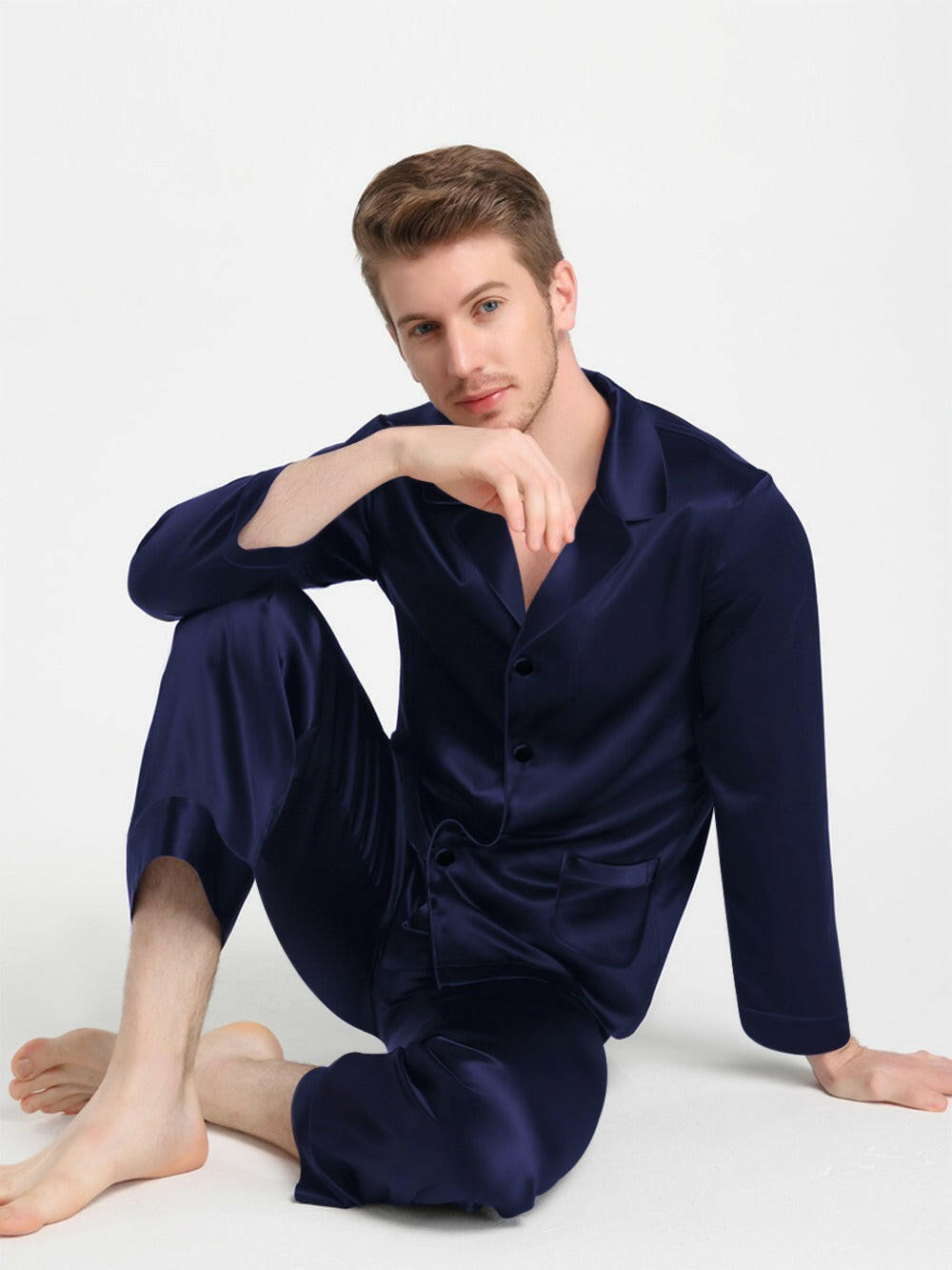 Luxury Satin Night Suit Solids.