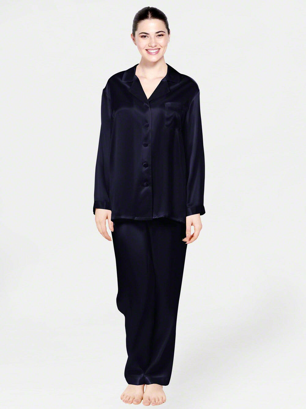 Luxe Solid Coord Set - Bella Babe by SK Nightsuit Nightdress Robes Silk Satin Nighty Gown Nightwear