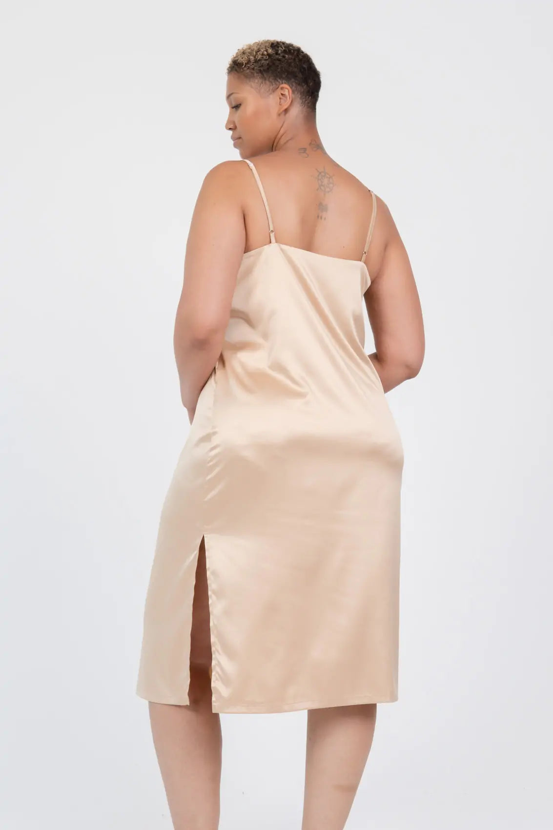 Slit Nightie - Bella Babe by SK Nightsuit-Nightdress-Robes-Silk-Satin-Nighty-Gown-Nightwear-Shorts-Pajamas-Nightsuit-for-women-men-bathrobe-Satin-dress-cotton-
