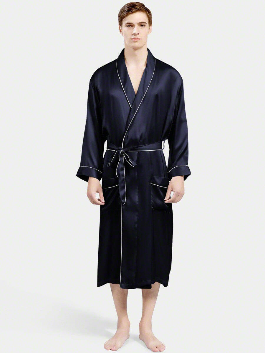 Classic Robe with Piping.