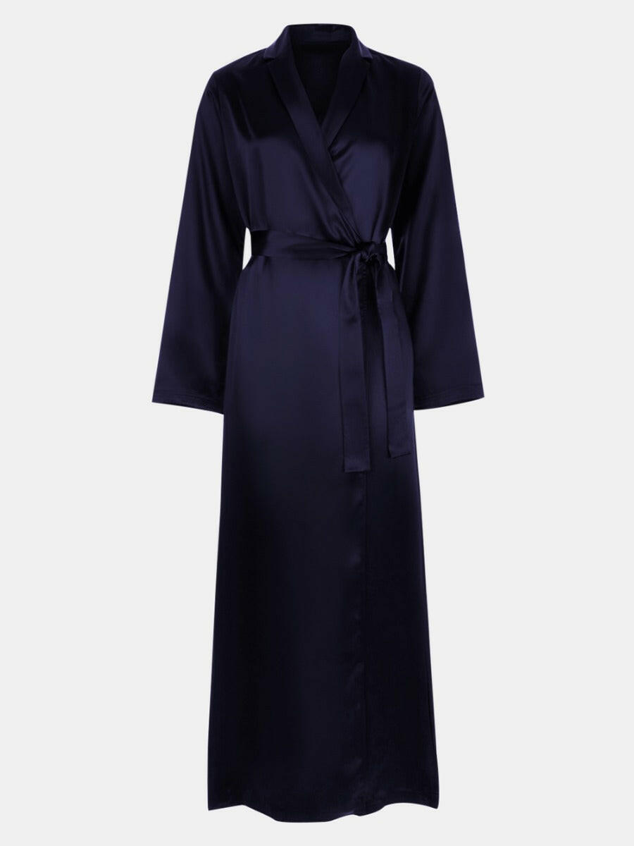 Long Satin Robe - Bella Babe by SK Nightsuit Nightdress Robes Silk Satin Nighty Gown Nightwear