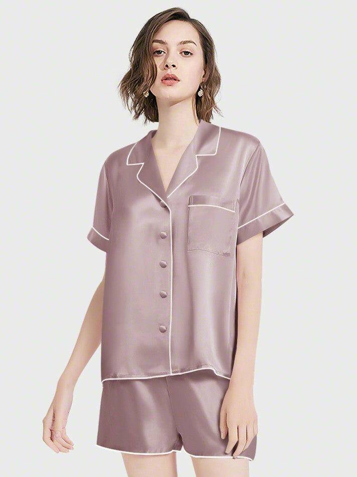 Shorts Set - Bella Babe by SK Nightsuit Nightdress Robes Silk Satin Nighty Gown Nightwear