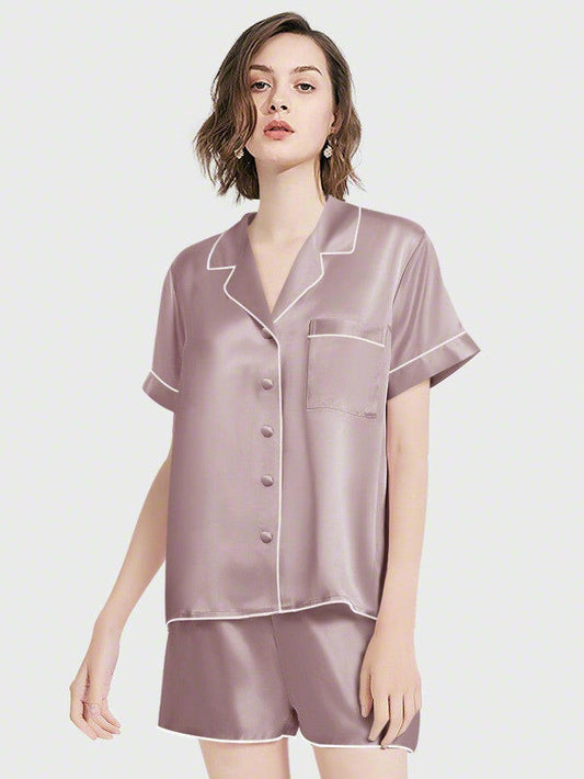 Shorts Set - Bella Babe by SK Nightsuit Nightdress Robes Silk Satin Nighty Gown Nightwear
