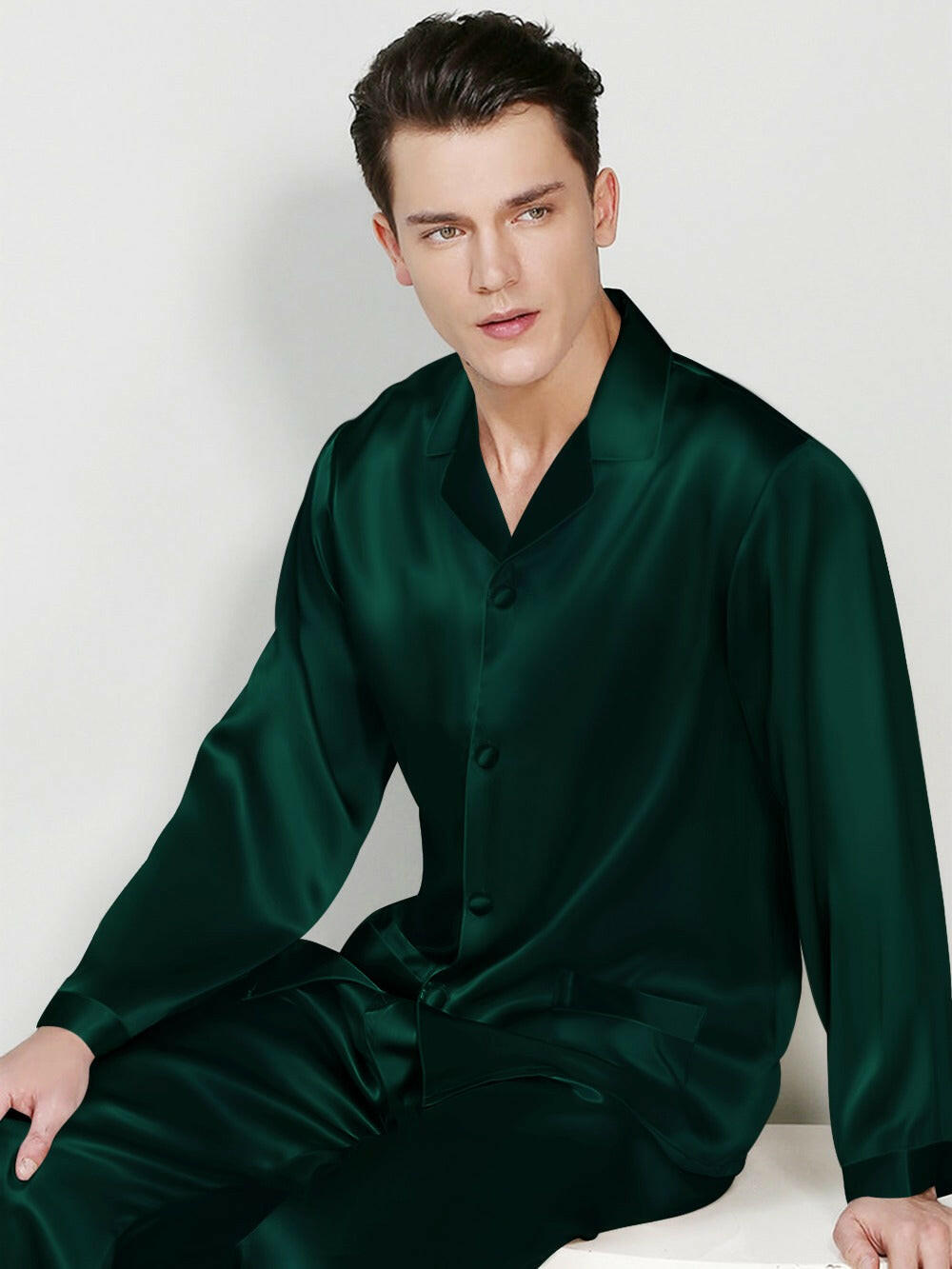 Luxury Satin Night Suit Solids.