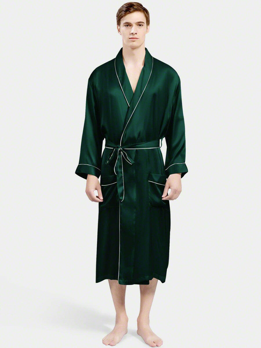 Classic Robe with Piping.