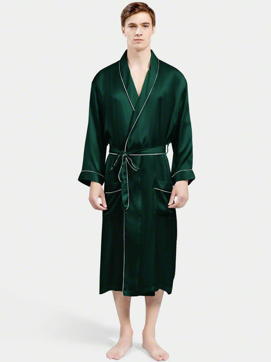 Classic Robe with Piping.
