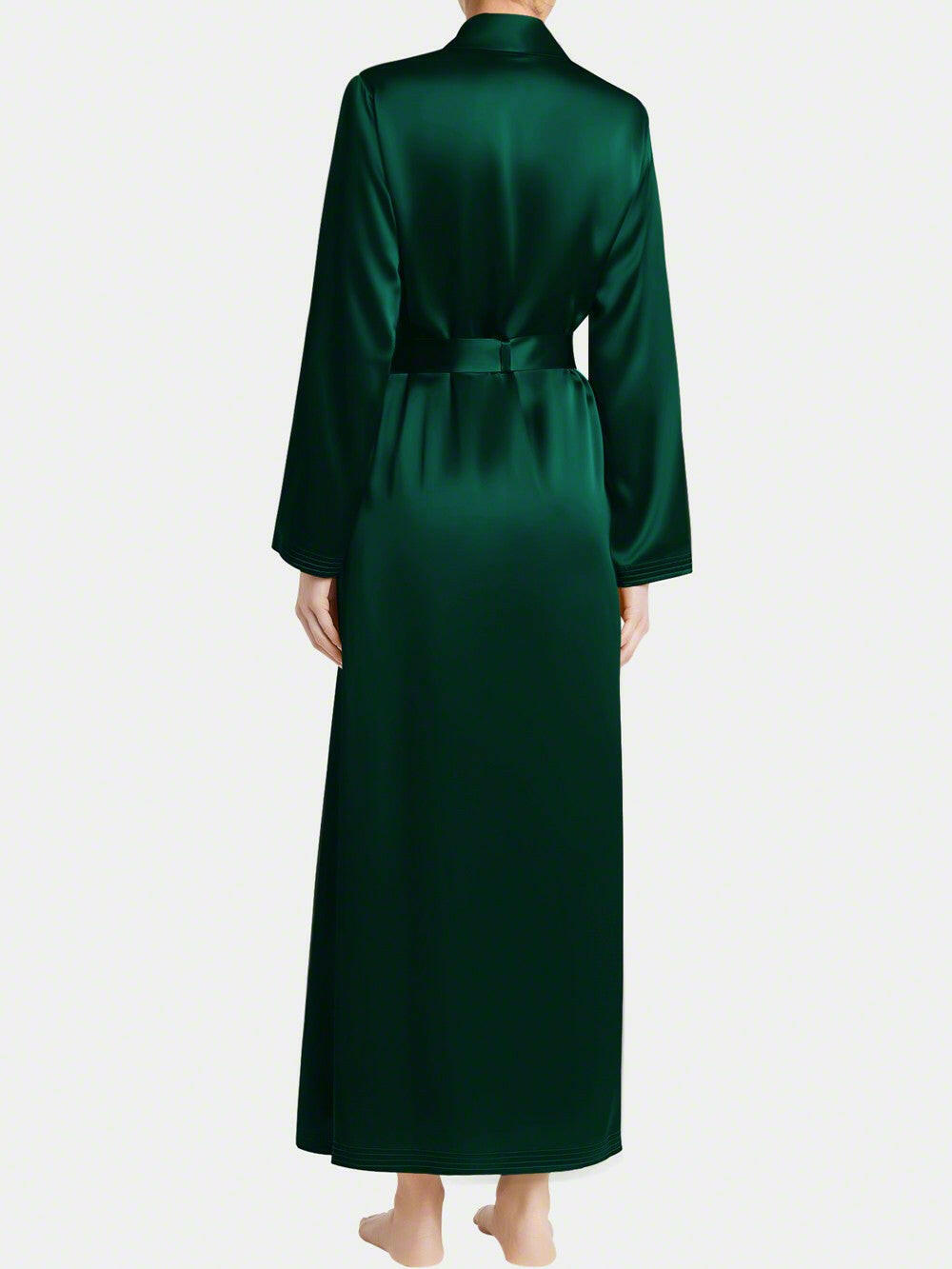 Long Satin Robe.