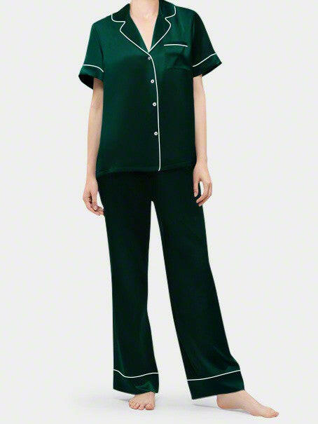 Pyjama Set Half Sleeve - Bella Babe by SK Nightsuit Nightdress Robes Silk Satin Nighty Gown Nightwear