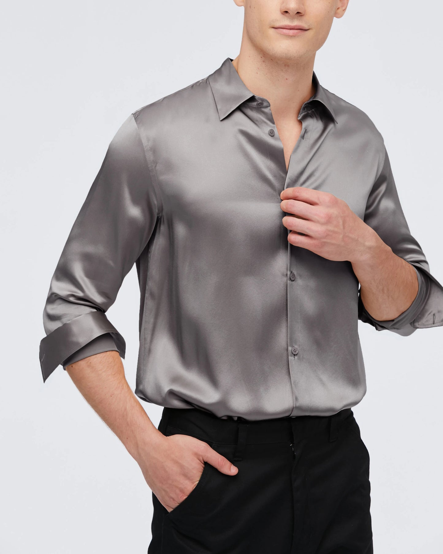 Luxe Shirt Slim fit - Bella Babe by SK Nightsuit Nightdress Robes Silk Satin Nighty Gown Nightwear
