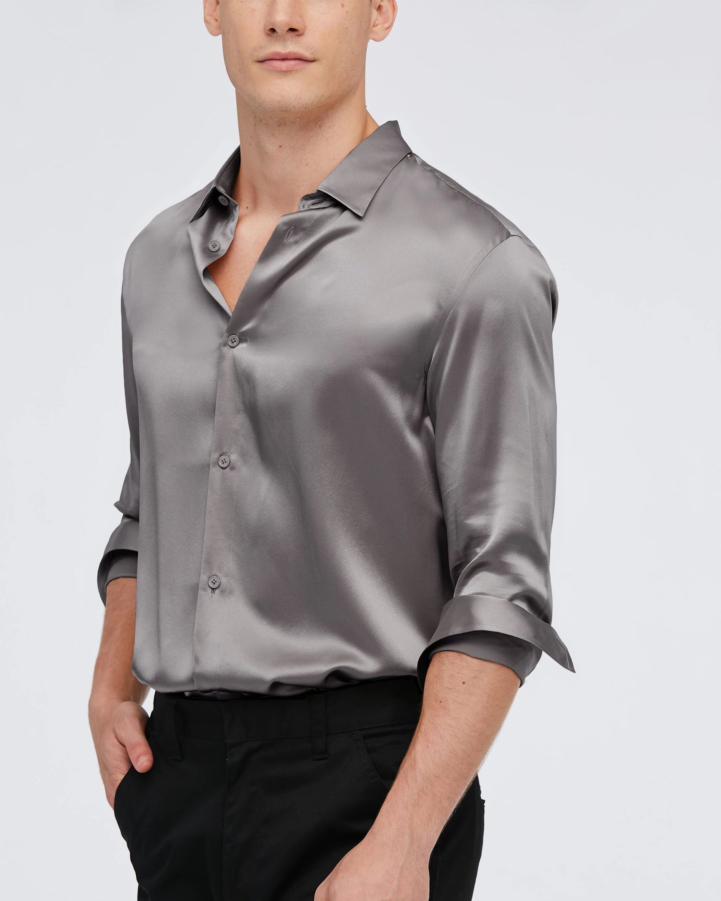 Luxe Shirt Slim fit - Bella Babe by SK Nightsuit Nightdress Robes Silk Satin Nighty Gown Nightwear
