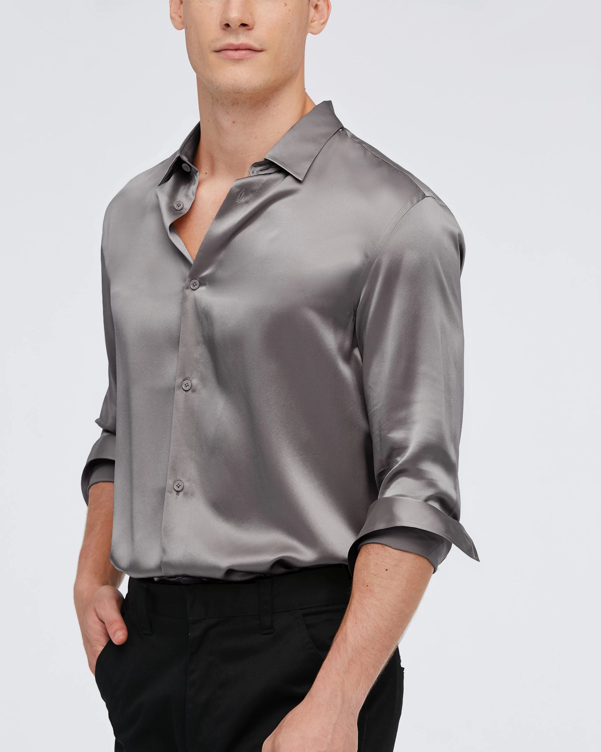 Luxe Shirt Slim fit - Bella Babe by SK Nightsuit Nightdress Robes Silk Satin Nighty Gown Nightwear