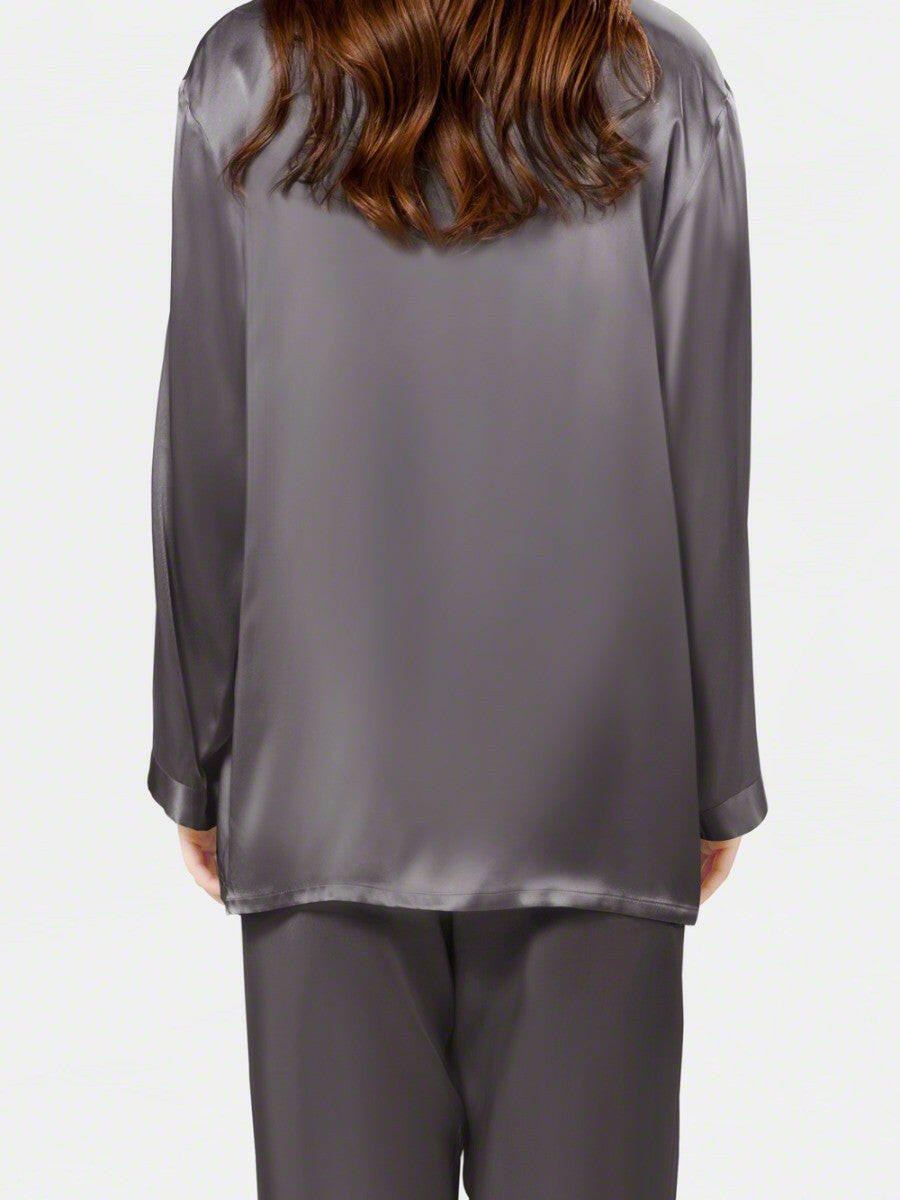 Luxe Solid Coord Set - Bella Babe by SK Nightsuit Nightdress Robes Silk Satin Nighty Gown Nightwear