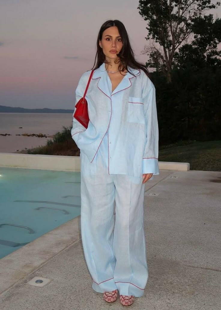 Relaxed Fit Cotton PJs.