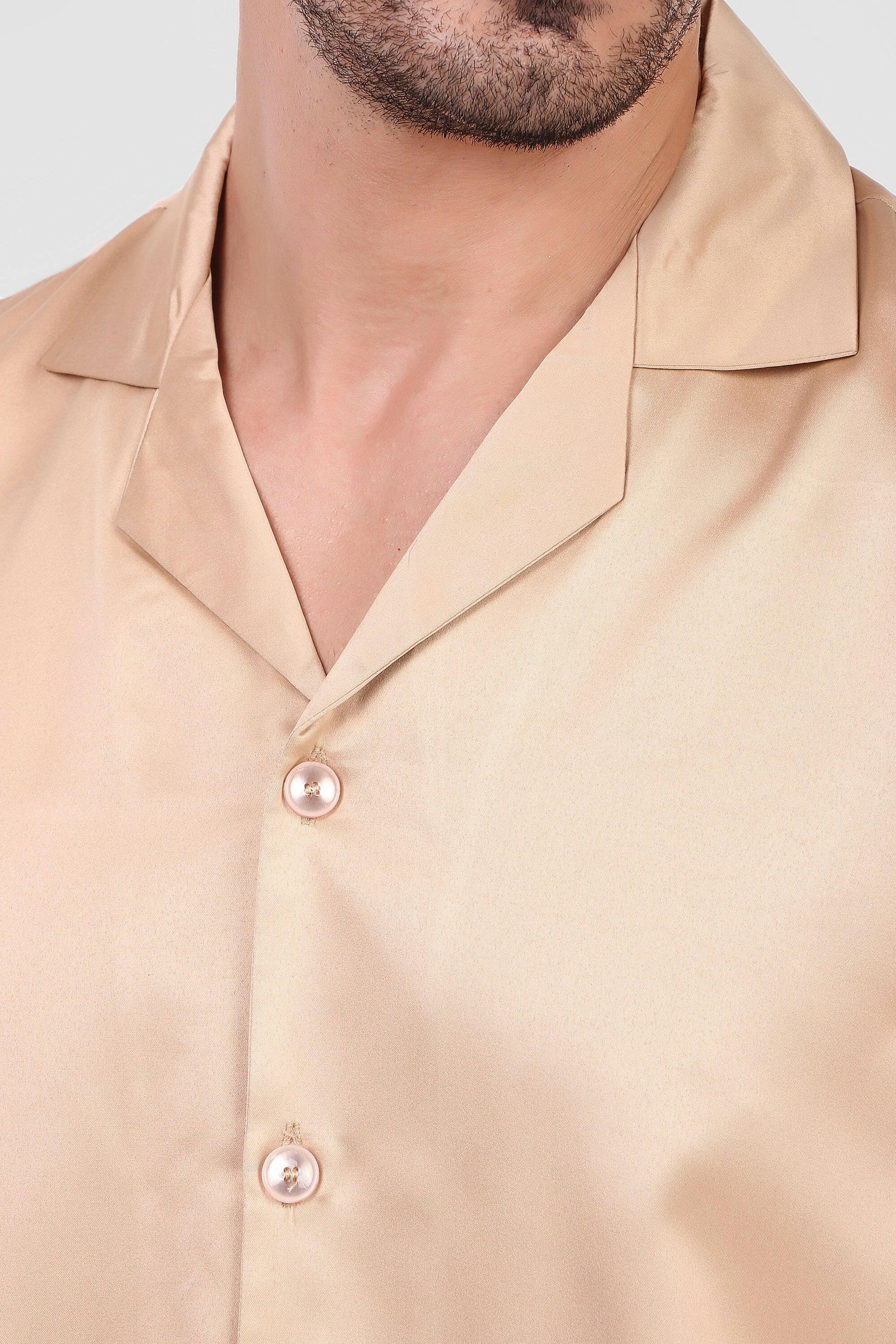 Shirt Boxy fit (Beige).