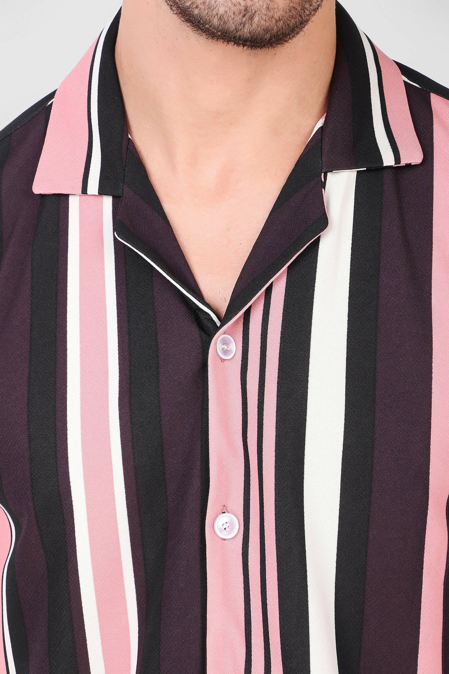 Striped Print Shirt.