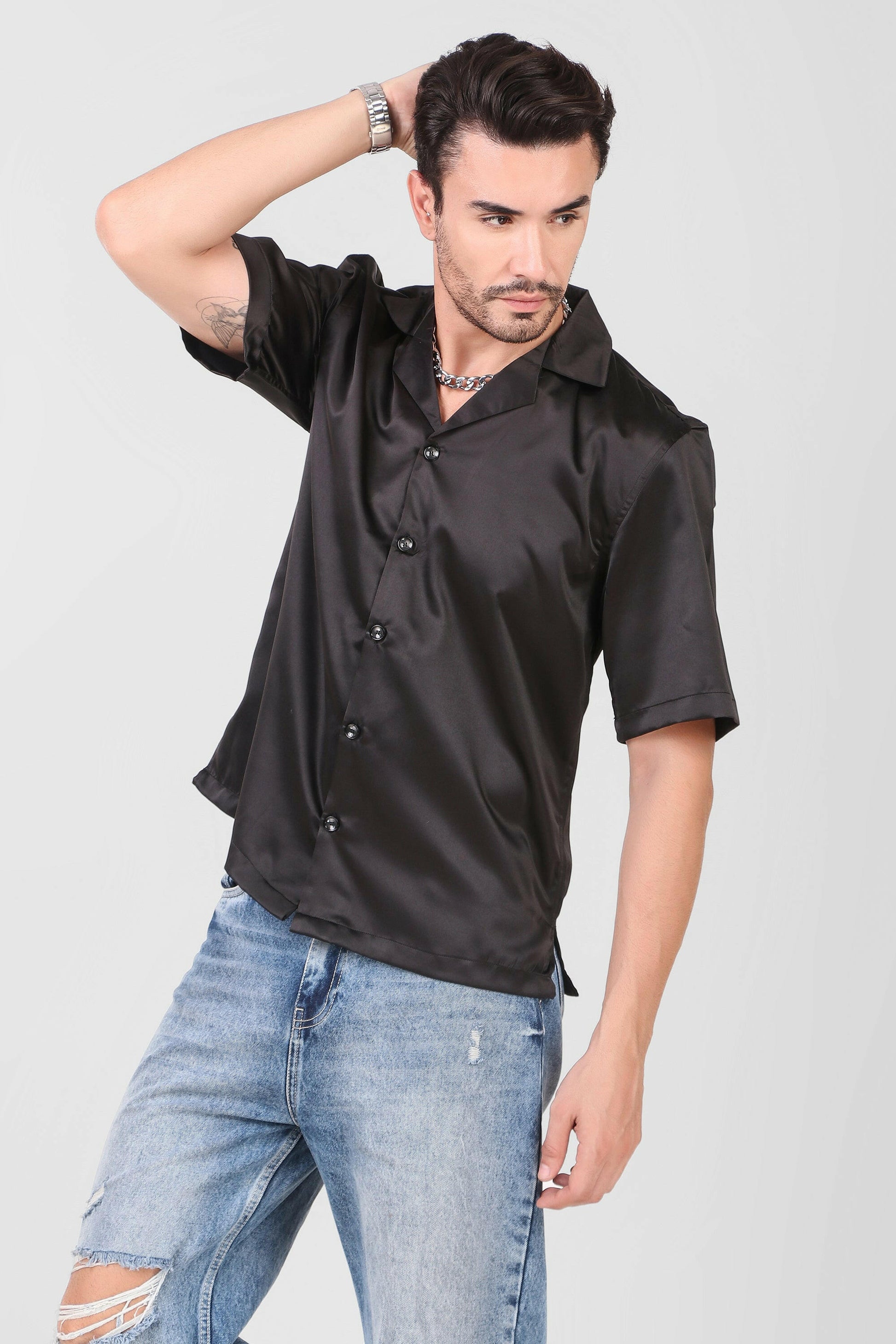 Shirt Boxy fit (Black).