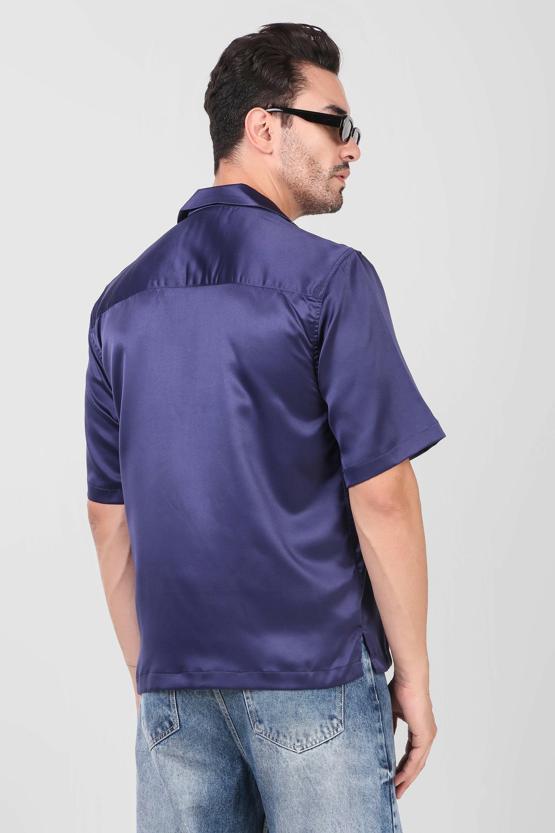 Shirt Boxy fit (Midnight blue).