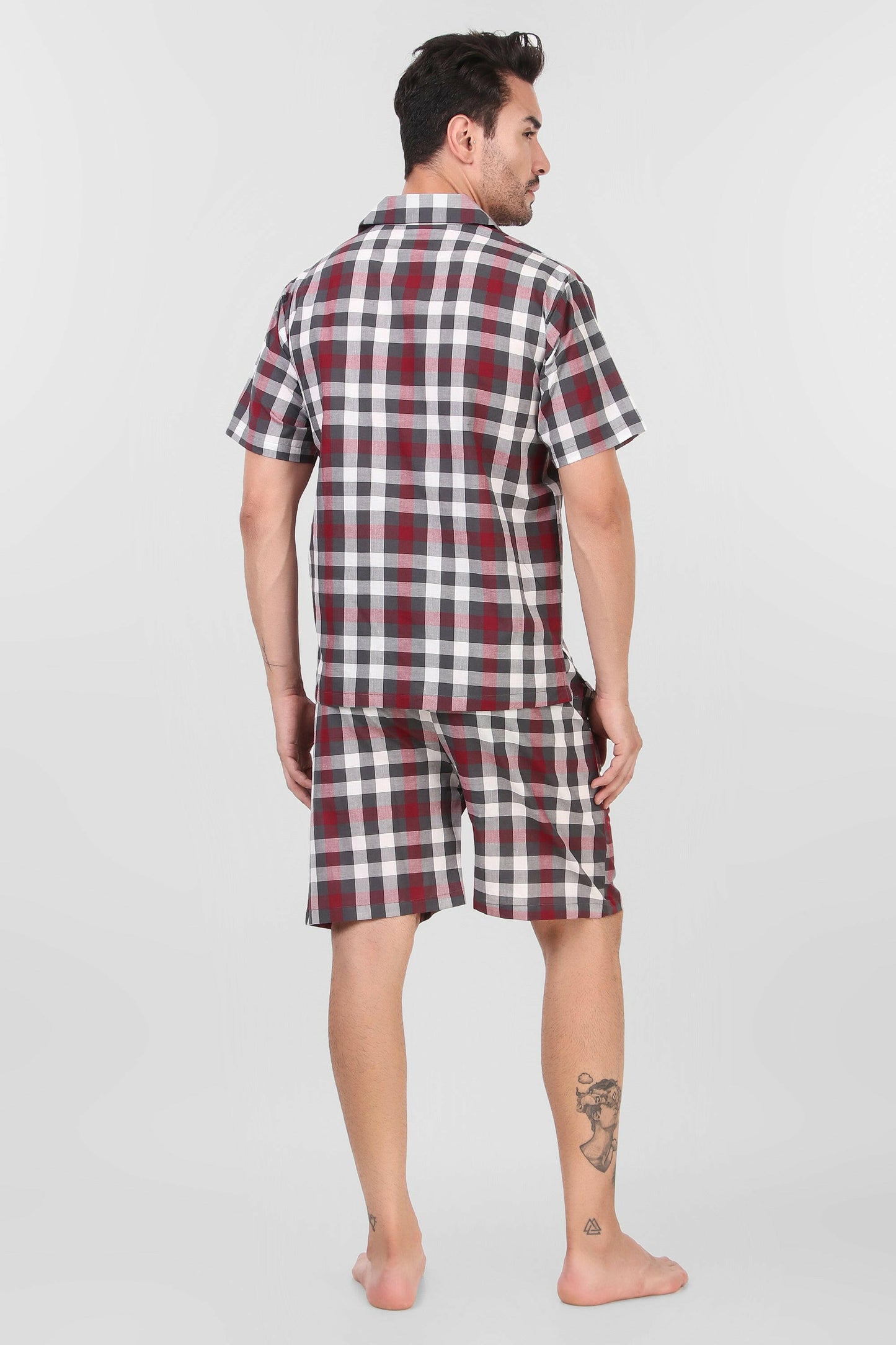 Red Checkered Coord Set.