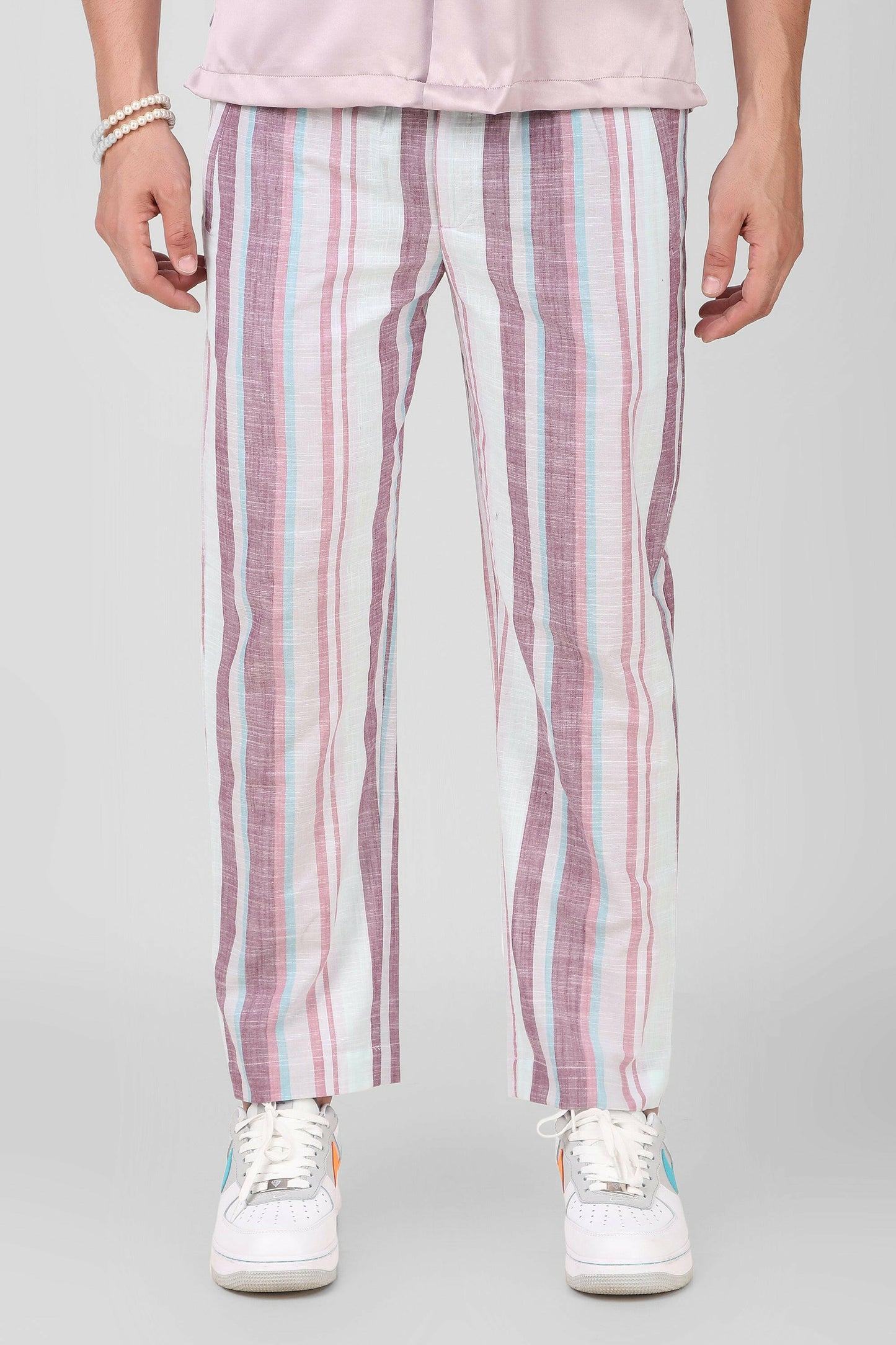 Striped Cotton Trouser.