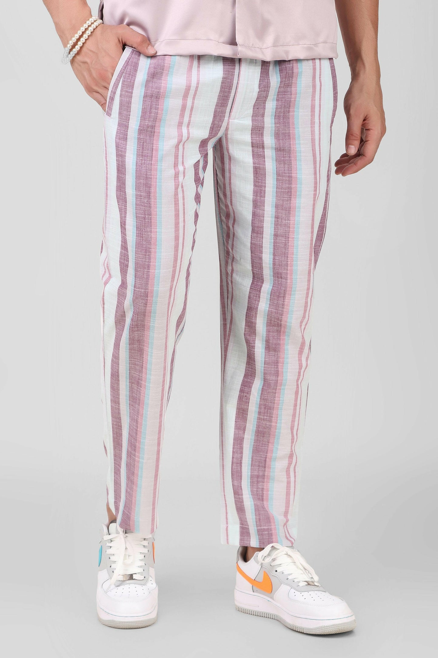 Striped Cotton Trouser.