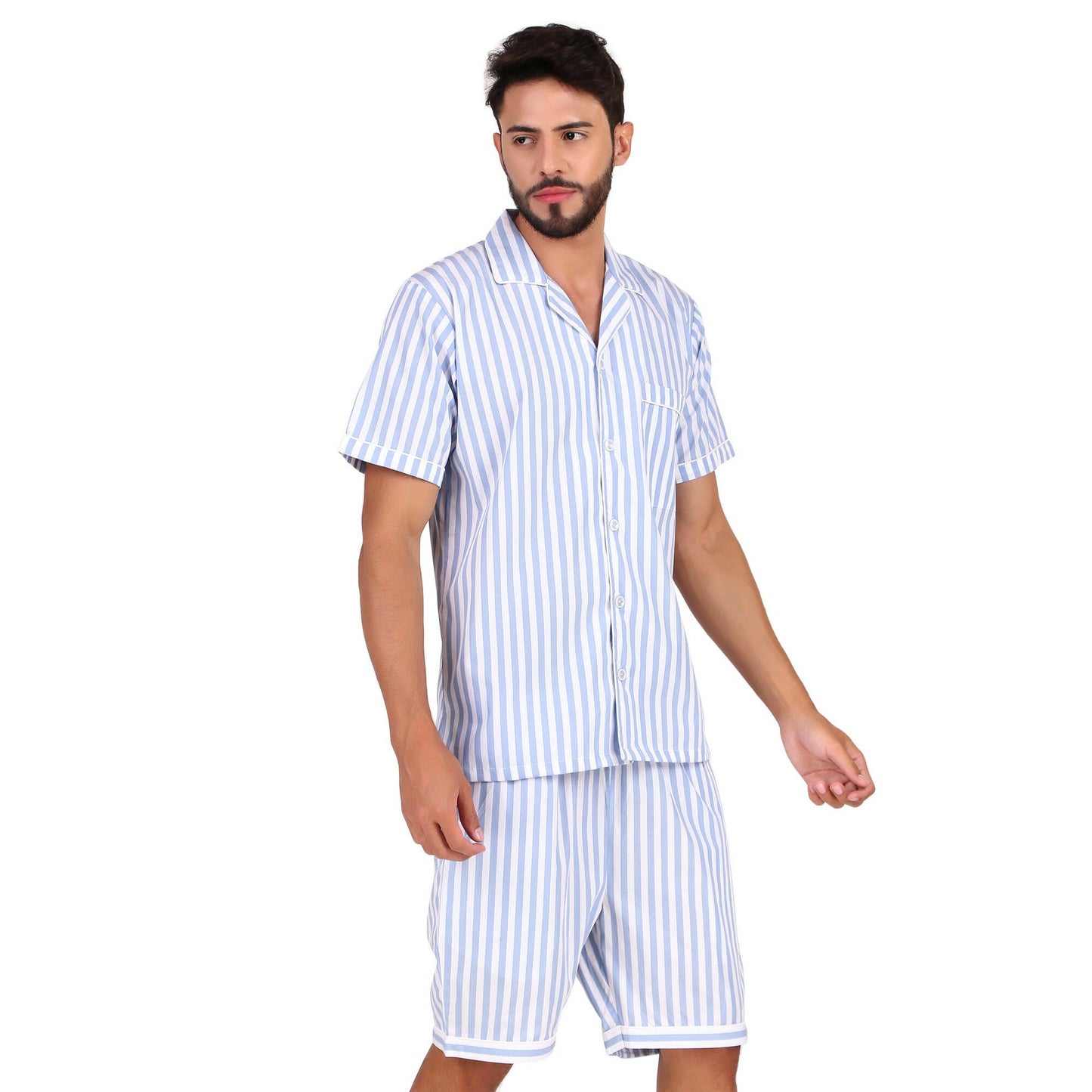Blue Striped Coord set.