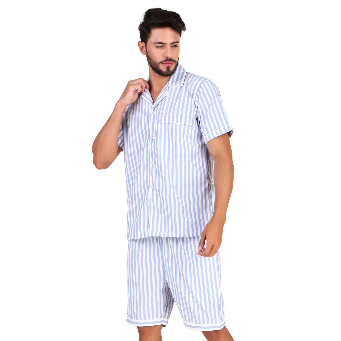 Blue Striped Coord set.